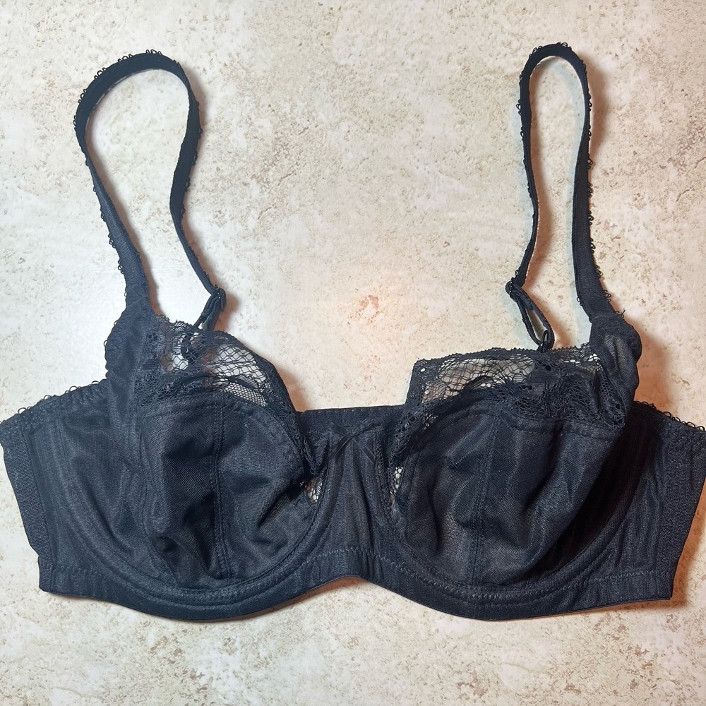 Panache Black Lace Underwire Bra